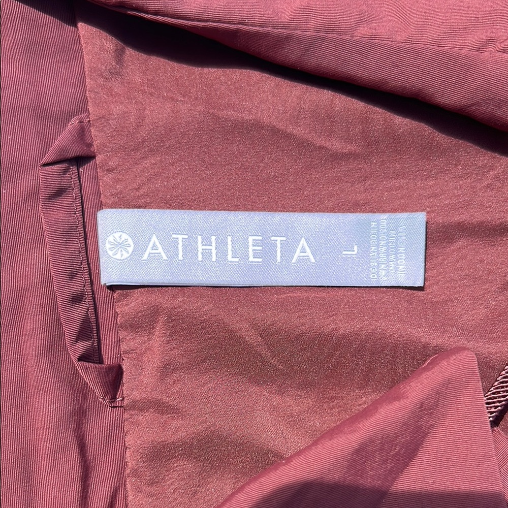 Athleta Red Utility Jacket Lightweight Collared - image 2